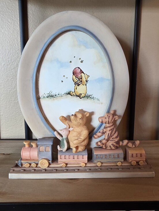 Disney Charpente Other - Disney Charpente Vtg Classic Winnie The Pooh & Friends On Train Picture Frame